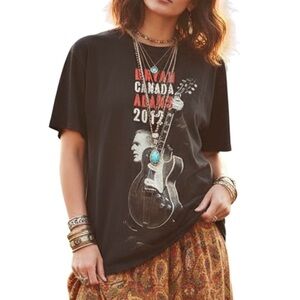 Anvil Bryan Adams Canada 2012 Graphic Cotton Retro Band T-shirt Small